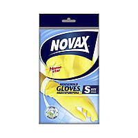 NOVAX (НОВАКС) Перчатки хозяйственные из Латекса с хлопком S