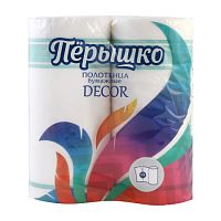 Бумажное полотенце "ПЕРЫШКО" [2х сл.Decor] {2 шт}