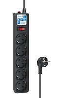 Ф-удлинитель, PC 1,9м 5р, черн.граф. 10А, SPG5-C2
