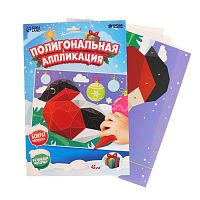 Аппликация  с полигональными фигурами "Снегирь"  