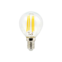 Лампа светодиодная Ecola globe   LED Premium  5,0W G45 220V E14 2700K 360° filament прозр. нитевидны