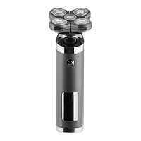 Бритва Centek CT-2151 (черн) ротор 4D, ВЛАЖНОЕ БРИТЬЁ, 5 плав.голов, USB, зарядка 1 час, LiIon800мAч