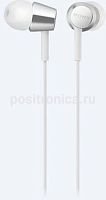 Гарнитура вкладыши Sony MDR-EX155AP 1.2м белый проводные в ушной раковине (MDREX155APW.E)