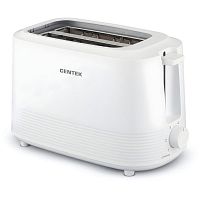 Тостер Centek СТ-1433 (белый)  700Вт, 6 ур. прожарки, 2 тоста, поддон, стоп, регул-ка румяности