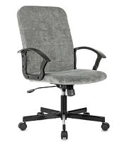 Кресло Бюрократ Triest Fabric серый Light-19 крестов. металл черный TRIEST FABRIC-LT19 