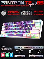 PANTEON T2 PRO BS Purple-White (79) Механическая игровая программируемая клавиатура (60%, подсветка 