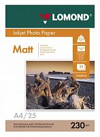 Фотобумага Lomond 0102050 A4/230г/м2/25л./белый матовое для струйной печати