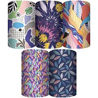 Упаковочная бумага супергл. целлюлозная 70*100см, Академия Групп "Листья",1 лист, ассорти