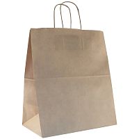 Пакет бумажный "Крафт" с кручеными ручками, 32*20*37см, 70гр/м2