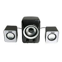 Dialog Colibri AC-202UP BLACK-WHITE - aкустические колонки 2.1, 11W RMS, черные, питание от USB