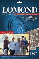 Фотобумага Lomond 1101101 A4/170г/м2/20л./белый высокоглянцевое для струйной печати