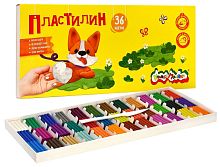 Пластилин Каляка-Маляка 36 цв. 540 г ассорти