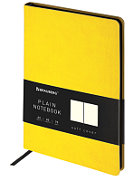 Блокнот-скетчбук А5 148x218мм, BRAUBERG Metropolis Mix, под кожу, 80л, без линовки, желтый, 113320