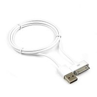 Кабель USB Cablexpert CC-USB-AP1MW AM/Apple, для iPhone/iPod/iPad, 1м, белый, пакет
