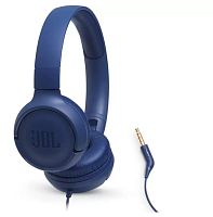 Наушники-гарнитура JBL TUNE 500 BLUE (JBLT500BLU)