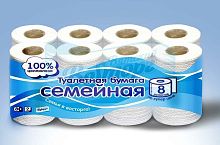 Туалетн.бумага Восторг Семейная 2-сл.8 рул. (уп.7)