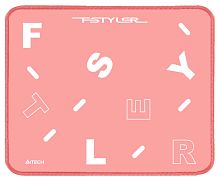Коврик для мыши A4Tech FStyler FP25 Мини розовый/белый 250x200x2мм