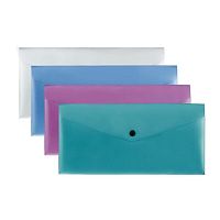 Набор папок-конверт на кнопке А6 Calligrata TOP Metallics 200мкм, 4шт. микс 