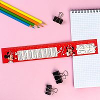 Линейка-закладка 25 см ЗЛ-25 "Минни Маус" гибкая   