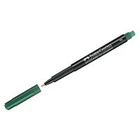 Маркер перман. для глянц. пов. Faber-Castell "Multimark permanent F" зеленый,пулев.,0,6мм,с ласт.