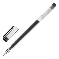 Ручка гелевая STAFF Basic GP-675, ЧЕРНАЯ,длина письма 1000м, игол.узел 0,5мм, лин.0,35мм,143675