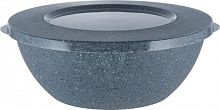 Миска PLAST TEAM PT107311026 Stone 1л 200х183х80мм темный камень