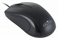 Мышь Оклик 185M черный оптическая (1200dpi) USB (3but)