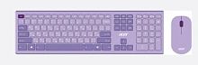 Клавиатура + мышь Acer OCC205 клав:фиолетовый мышь:фиолетовый USB беспроводная slim Multimedia (ZL.A