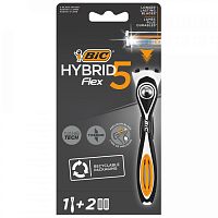 Bic ст.д/бр.Bic Flex 5 Hybrid + 2 кассеты ( 5 лезвий)