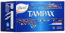 TAMPAX CEF Тампоны женские гигиенические с аппликатором Super Plus Duo 16шт