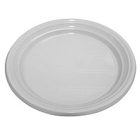 Тарелка белая одноразовая Д205  6шт /40