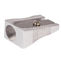 Точилка BRAUBERG "Style", металлическая клиновидная, в карт. коробке, 222484