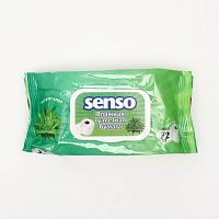Влажная туалетная бумага "Senso" с экстрактом алое  