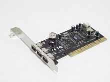 Контроллер PCI VIA6307 1xIEEE1394(4p) 2xIEEE1394(6p) Bulk