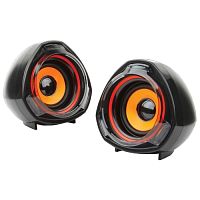 Акустич. система 2.0 Gembird SPK-105, черный, 5 Вт, регулятор громкости, USB-питание