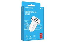 АЗУ 2 USB выхода (2400mAh) BOROFONE BZ12 (белый