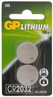 Батарея GP Lithium CR2032 (2шт) блистер GP CR2032-2CRU2