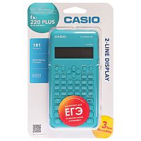 Калькулятор инженерный CASIO FX-220PLUS-S (155х78мм), 181 функция,пит.от батареи,серт.для ЕГЭ