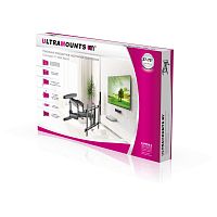Кронштейн для телевизора Ultramounts UM912 черный 37"-75" макс.45кг настенный поворотно-выдвижной и 