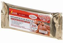 Масса керамическая для лепки ОСТРОВ СОКРОВИЩ, 250 г, терракот, 228730