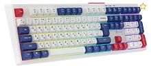 Клавиатура Оклик 725G белый/красный USB Multimedia for gamer LED (2070294) каб.:1.8м 