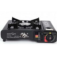 Газовая плита портативная MAXTRONIC MAX-AO-003SB черная (кейс)