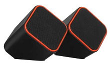 Мультимедийные стерео колонки SmartBuy CUTE USB (черно-оранжевые