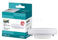 Лампа светодиодная Eco 8Вт T75 таблетка 4000К нейтр. бел. GX53 230В IEK LLE-T80-8-230-40-GX53