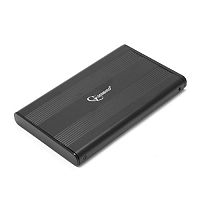 Внешний корпус 2.5" Gembird EE2-U2S-5, черный, USB 2.0, SATA, металл