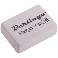 Ластик Berlingo "Mega Top", прямоугольный, натуральный каучук, 26*18*8мм