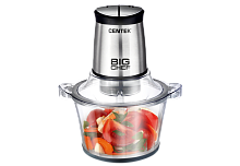Чоппер Centek CT-1394 Сталь <600Вт> 2 скорости, стеклянная чаша 1,5л, разборные ножи