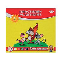 Пластилин ГАММА ЮНЫЙ ХУДОЖНИК 10 цв. 140 г со стеком