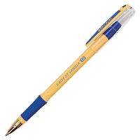 Ручка шариковая масляная с грипом BRAUBERG "i-Rite GT Vanilla", СИНЯЯ, корпус кремовый, 1мм, 143304