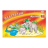Пластилин ГАММА МУЛЬТИКИ 18 цв. 360 г со стеком